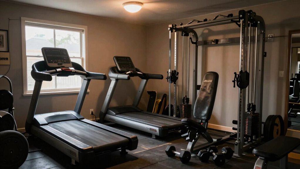 maintain organized workout space