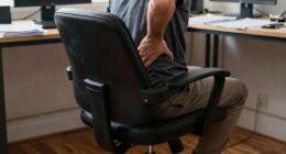 office chair back blame
