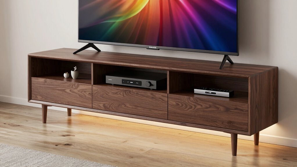organized stylish entertainment space