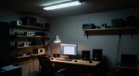 poor home studio lighting
