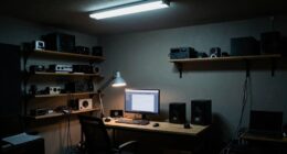 poor home studio lighting