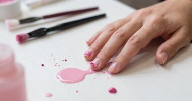 poor nail prep causes mess