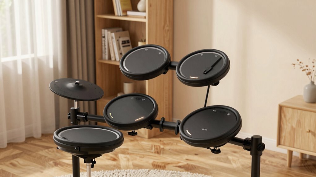 quiet space saving drumming