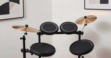 space saving electronic drum upgrade