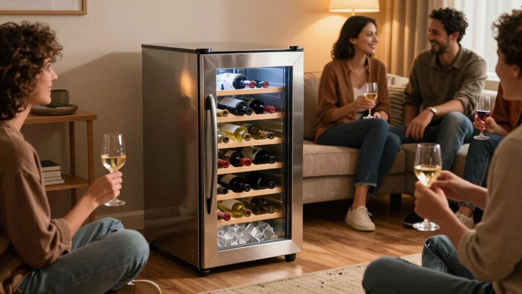 timing of wine cooling