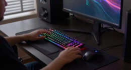 How To Get The SABLUTE RGB Backlit Gaming Keyboard & Mouse Combo With Wrist Rest For $16.80
